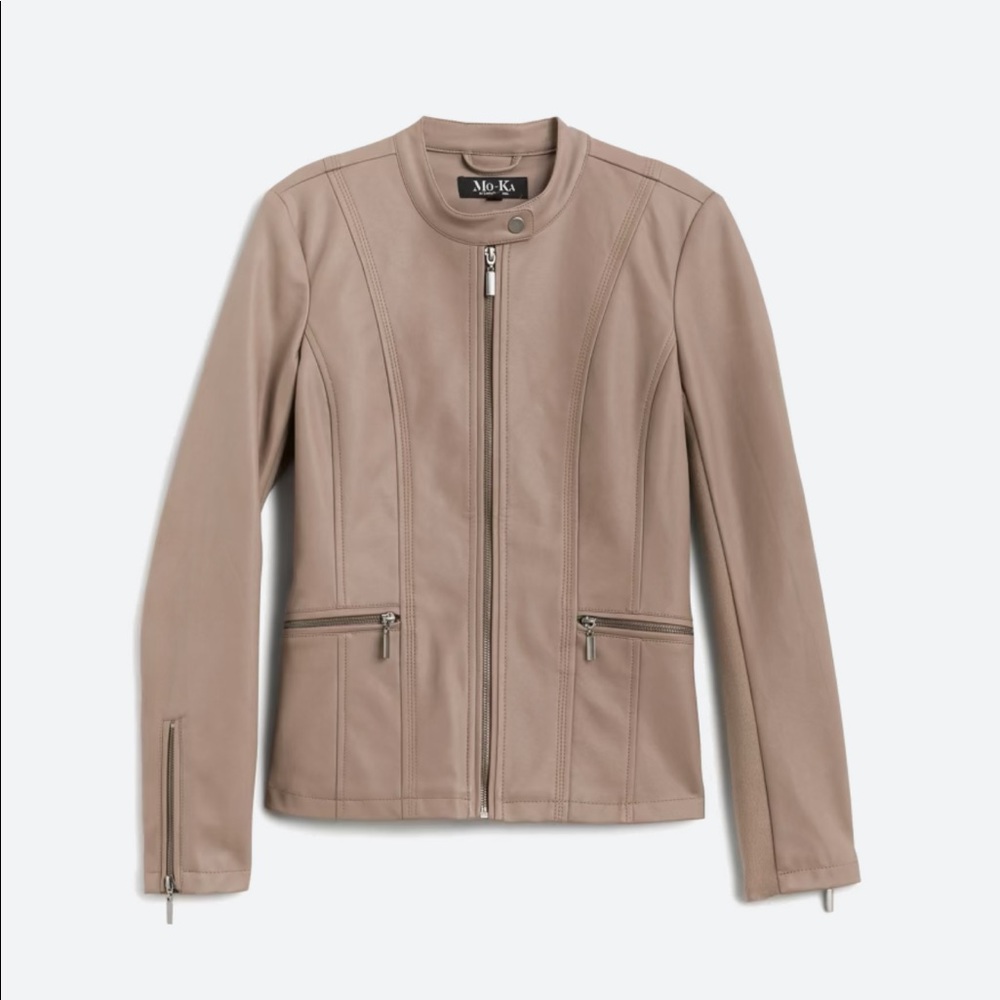 NWT - Mo-Ka Faux Leather Jacket